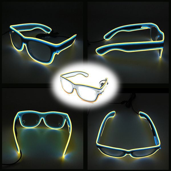 costume accessories yuehuiauto glasses decoration double color el flashing glasses frame light up neon glasses frame eyewear frame, Silver
costume accessories yuehuiauto glasses decoration double color el flashing glasses frame light up neon glasses frame eyewear frame, Silver