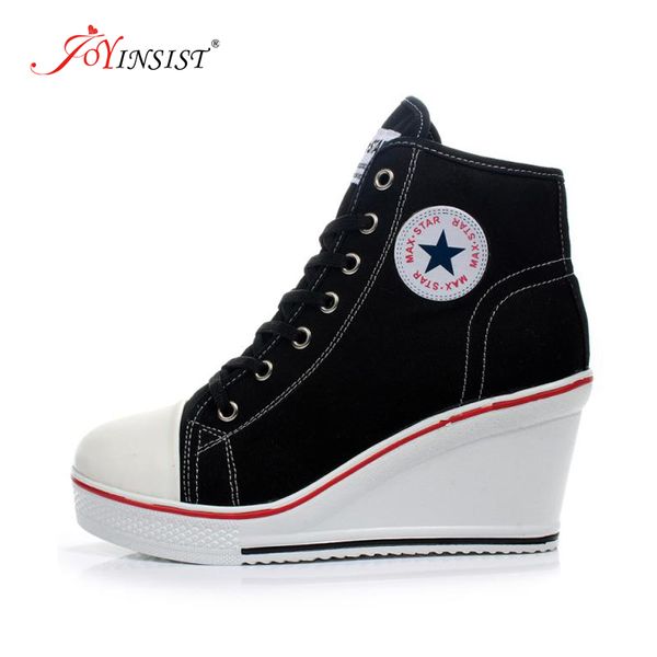 platform 2020 hidden wedge boots for women high heel canvas casual shoes ladies with 0.8 cm c0129, Black
platform 2020 hidden wedge boots for women high heel canvas casual shoes ladies with 0.8 cm c0129, Black