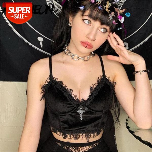 allneon mall goth lace trim black velvet bralette e-girl streetwear v-neck backless cami y2k aesthetic outfits grunge #319w, White
allneon mall goth lace trim black velvet bralette e-girl streetwear v-neck backless cami y2k aesthetic outfits grunge #319w, White