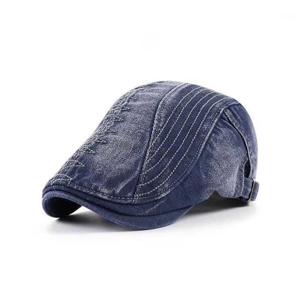 spring summer solid color newsboy caps men washed denim cotton flat peaked cap women painter beret hats gorras1, Blue;gray
spring summer solid color newsboy caps men washed denim cotton flat peaked cap women painter beret hats gorras1, Blue;gray