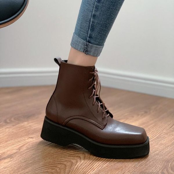 rock shoes woman luxury designer lady boots round toe winter footwear fashion low rubber mid calf autumn lolita mid-calf, Black
rock shoes woman luxury designer lady boots round toe winter footwear fashion low rubber mid calf autumn lolita mid-calf, Black