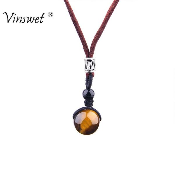 pendant necklaces trendy natural stone obsidian tiger eye onyx jewlery for women men beads ball transfer lucky gift, Silver
pendant necklaces trendy natural stone obsidian tiger eye onyx jewlery for women men beads ball transfer lucky gift, Silver