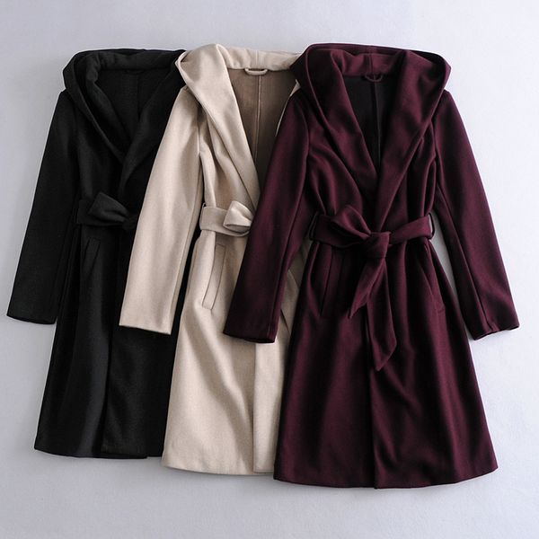 2021 new autumn winter woolen women's solid coats fashion women jacket belt long overcoat female casual wool coat l9mr, Black
2021 new autumn winter woolen women's solid coats fashion women jacket belt long overcoat female casual wool coat l9mr, Black