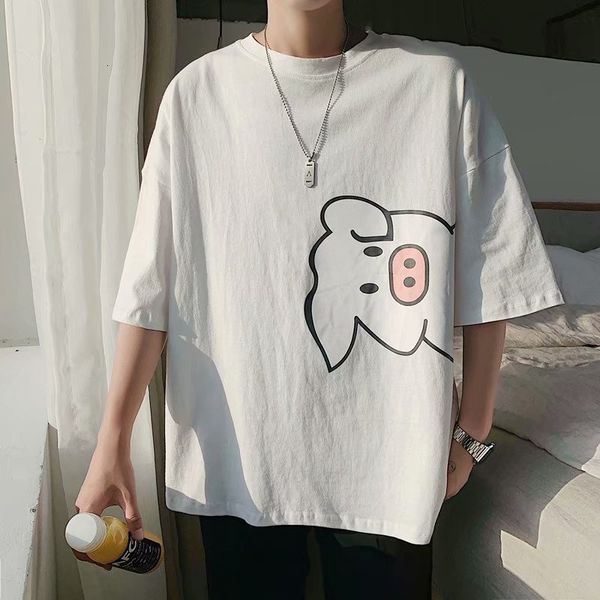 t-shirt short summer korean fashion bf original suzerain men's printing loose half sleeve / 5 middle, White;black
t-shirt short summer korean fashion bf original suzerain men's printing loose half sleeve / 5 middle, White;black