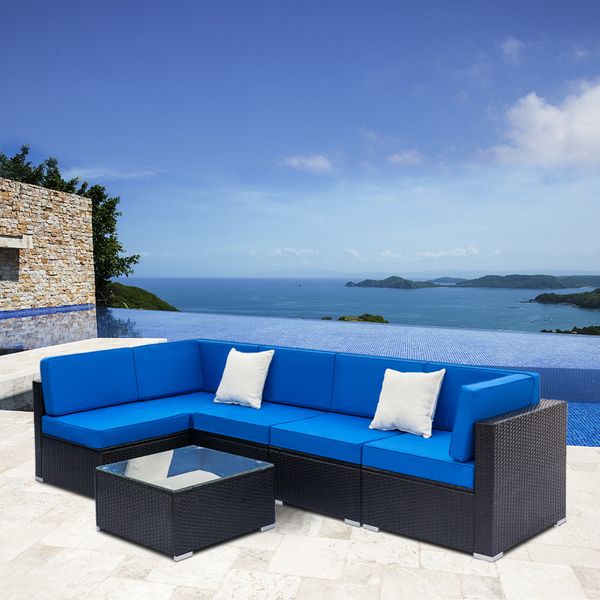 6 pcs outdoor patio furniture rattan wicker corner sofa set garden patio terrace leisure sectional sofa chair couch set
6 pcs outdoor patio furniture rattan wicker corner sofa set garden patio terrace leisure sectional sofa chair couch set