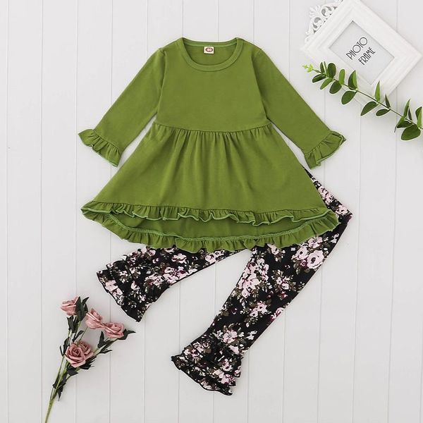 clothing sets 2 pcs toddler ruffle outfits baby girl long sleeve round neck solid color dovetailed pullover + floral trousers, White
clothing sets 2 pcs toddler ruffle outfits baby girl long sleeve round neck solid color dovetailed pullover + floral trousers, White