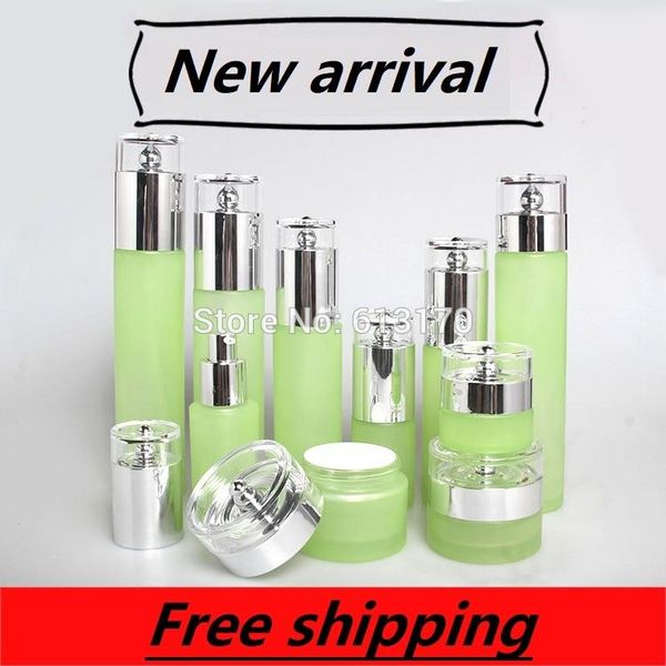 storage bottles & jars 120ml,100ml,60ml,20ml frosted green glass lotion pump bottle,silver drip cap,30g,50g empty cream jar,cosmetic packing
storage bottles & jars 120ml,100ml,60ml,20ml frosted green glass lotion pump bottle,silver drip cap,30g,50g empty cream jar,cosmetic packing