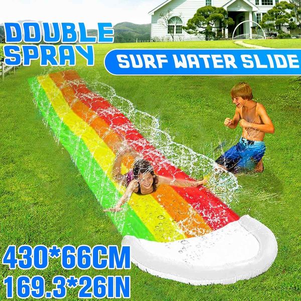 new giant surf water slide fun lawn water slides pools for kids summer pvc games center backyard outdoor children toys q1217
new giant surf water slide fun lawn water slides pools for kids summer pvc games center backyard outdoor children toys q1217