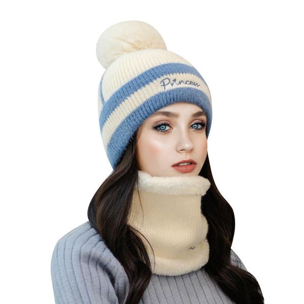 2020 new ladies knitting hat fashion women winter knit warm hat ball collar set thick warm solid earmuff, Blue;gray
2020 new ladies knitting hat fashion women winter knit warm hat ball collar set thick warm solid earmuff, Blue;gray