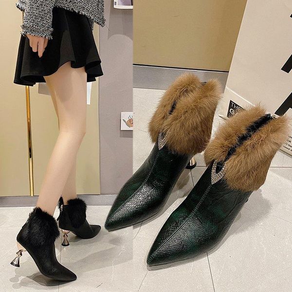 boots ankle ladies women shoes woman fashion high-heel sequined winter 2021 short fur warm d695, Black
boots ankle ladies women shoes woman fashion high-heel sequined winter 2021 short fur warm d695, Black