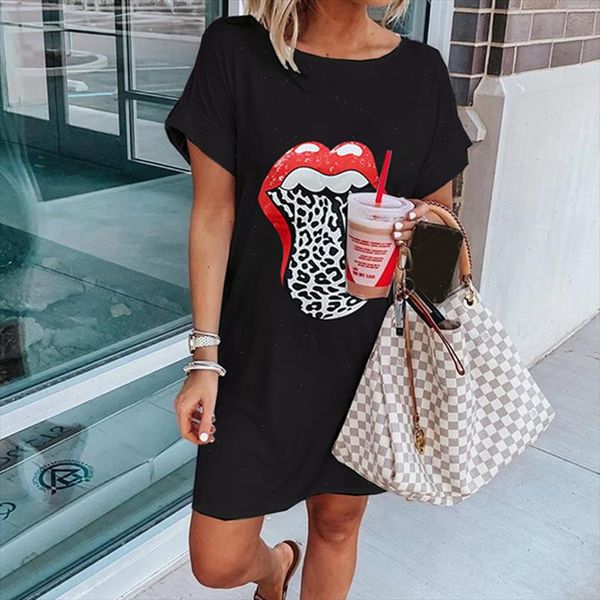 fashion womens spring casual slim short sleeve round o neck short dress lip print classic plus size women s 3xl, Black;gray
fashion womens spring casual slim short sleeve round o neck short dress lip print classic plus size women s 3xl, Black;gray