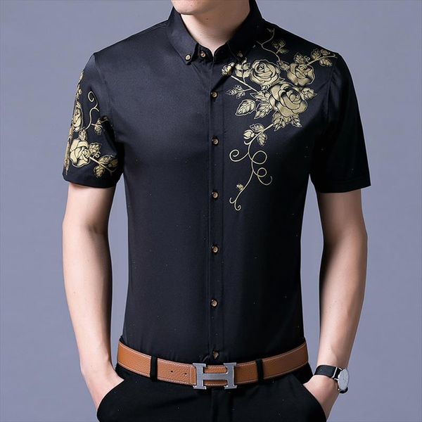 new arrival mens summer floral shirts new fashion design flowers printed male short sleeve dress shirt, White;black
new arrival mens summer floral shirts new fashion design flowers printed male short sleeve dress shirt, White;black