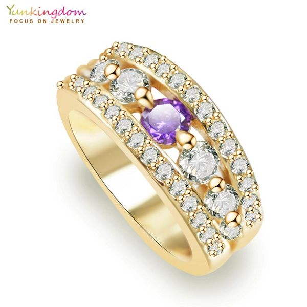 cluster rings yunkingdom purple cubiczirconia engagement for women fashionr wedding cz crystal jewelry k2070, Golden;silver
cluster rings yunkingdom purple cubiczirconia engagement for women fashionr wedding cz crystal jewelry k2070, Golden;silver