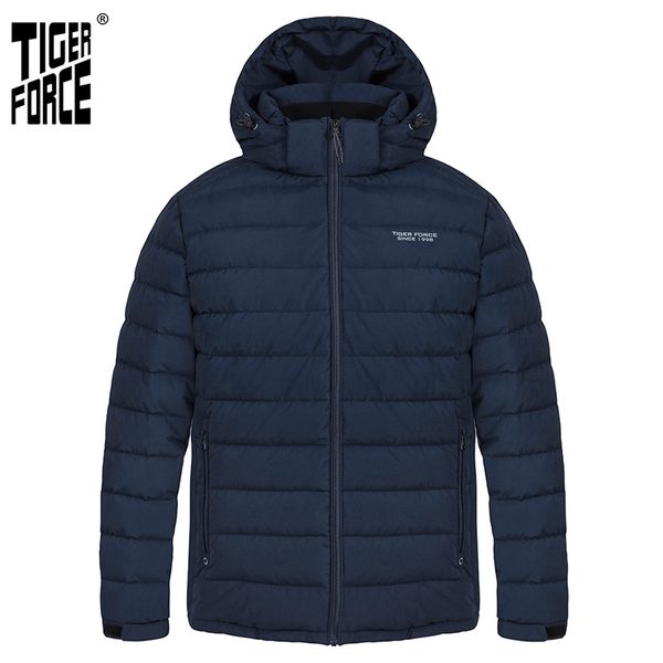 tiger force 2020 new men's winter jacket medium-long hooded jackets thick dark blue sports casual outdoor parka man coat 70769 q1217, Black
tiger force 2020 new men's winter jacket medium-long hooded jackets thick dark blue sports casual outdoor parka man coat 70769 q1217, Black