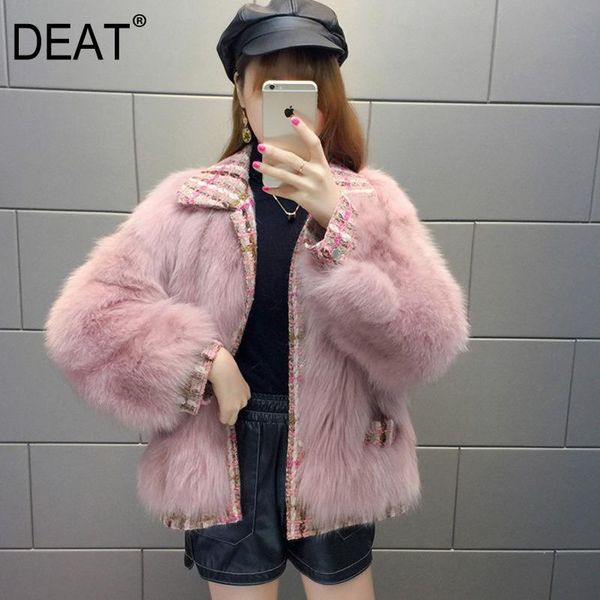 deat new autumn and winter fashion casual solid color long sleeve fur women loose fashion temperament wool coat women sg458, Black
deat new autumn and winter fashion casual solid color long sleeve fur women loose fashion temperament wool coat women sg458, Black
