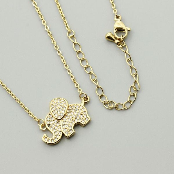 sparkling good lucky cz elephant pendant necklaces clavicle chains animal statement necklace women fashion jewelry collier femme, Silver
sparkling good lucky cz elephant pendant necklaces clavicle chains animal statement necklace women fashion jewelry collier femme, Silver