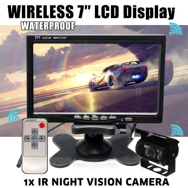7" wireless tft lcd monitor 18 led ir car rear view camera reverse parking night version for truck camera bus rv van1
7" wireless tft lcd monitor 18 led ir car rear view camera reverse parking night version for truck camera bus rv van1