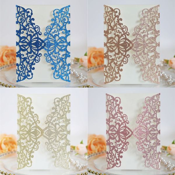 glitter wedding invitation flower hollow laser cut elegant engagement wedding invitation card with rope and envelope
glitter wedding invitation flower hollow laser cut elegant engagement wedding invitation card with rope and envelope