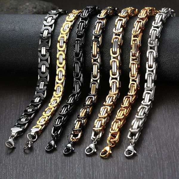 vnox basic 6mm/8mm width stainless steel byzantine chain link necklaces for men women jewelry black gold silver color 60cm/24
vnox basic 6mm/8mm width stainless steel byzantine chain link necklaces for men women jewelry black gold silver color 60cm/24