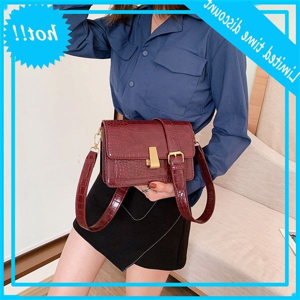 2020 new crocodile cross women's solid color fashionable small square bag
2020 new crocodile cross women's solid color fashionable small square bag