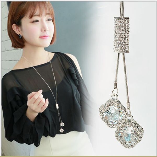 factory direct cute crystal flower sweater chain women autumn winter wild maple leaf fox fish long chain owl flower tassel jewelry wholesale, Silver
factory direct cute crystal flower sweater chain women autumn winter wild maple leaf fox fish long chain owl flower tassel jewelry wholesale, Silver