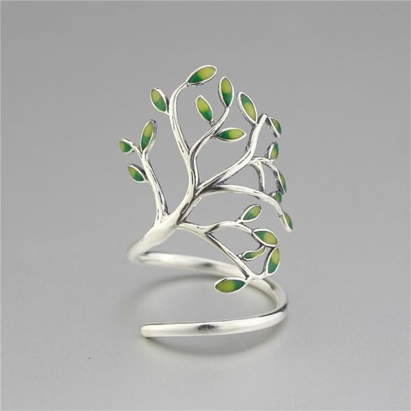 925 sterling silver drop glaze leaves open rings for women original handmade lady prevent allergy sterling-silver-jewelry 201218
925 sterling silver drop glaze leaves open rings for women original handmade lady prevent allergy sterling-silver-jewelry 201218
