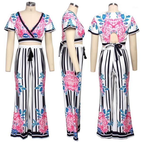 2020 women sets summer tracksuits floral print +pants suit two piece set night club party outfits 2 pcs overalls street1, White
2020 women sets summer tracksuits floral print +pants suit two piece set night club party outfits 2 pcs overalls street1, White