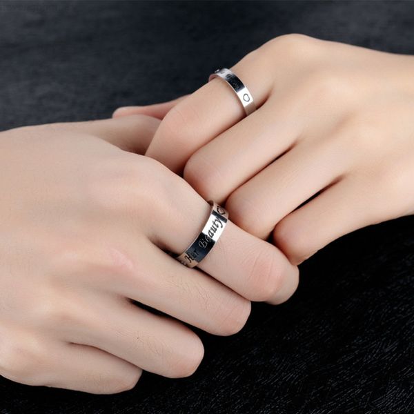 sale her beauty his wisdom couple love heart stainless steel fashion rings valentines gifts, Silver
sale her beauty his wisdom couple love heart stainless steel fashion rings valentines gifts, Silver