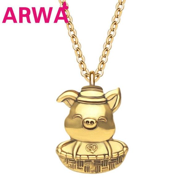 pendant necklaces arwa alloy antique gold plated sweet lucky pig piggy necklace chain metal cartoon jewelry for teen girls kid charm gift, Silver
pendant necklaces arwa alloy antique gold plated sweet lucky pig piggy necklace chain metal cartoon jewelry for teen girls kid charm gift, Silver