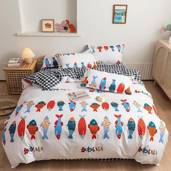 bedding sets fish cartoon animal pattern kids bed cover set duvet child sheet and pillowcases comforter
bedding sets fish cartoon animal pattern kids bed cover set duvet child sheet and pillowcases comforter