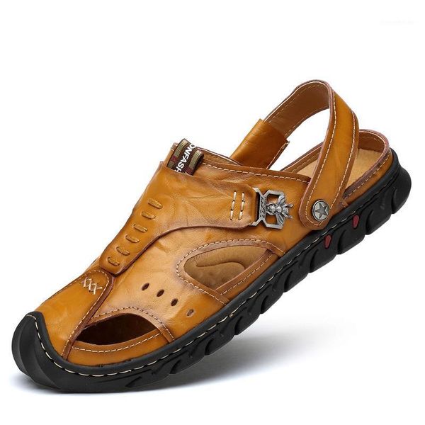 sandals summer men masculina sandalias hombre trend versatile casual closed-toe genuine leather sandalia1, Black
sandals summer men masculina sandalias hombre trend versatile casual closed-toe genuine leather sandalia1, Black