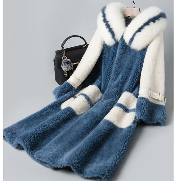 women's real coat clothes 2020 winter jacket cuts sheep 100% woolen and hooded leather fox jackets t6tr, Black
women's real coat clothes 2020 winter jacket cuts sheep 100% woolen and hooded leather fox jackets t6tr, Black