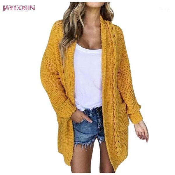jaycosin 2020 sweater women casual long sleeve yellow solid sweater cardigan coat with pockets manteau femelle drop #12141, White
jaycosin 2020 sweater women casual long sleeve yellow solid sweater cardigan coat with pockets manteau femelle drop #12141, White
