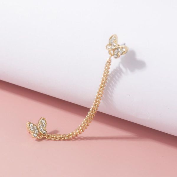 2021 chains butterfly link stud earring clip ear rhinestone earrings for woman gold color fashion jewelry aesthetic accessorie, Golden;silver
2021 chains butterfly link stud earring clip ear rhinestone earrings for woman gold color fashion jewelry aesthetic accessorie, Golden;silver