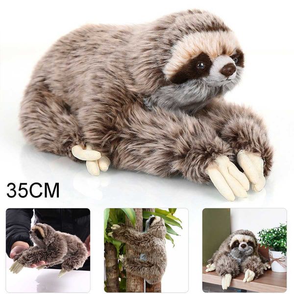 35cm stuffed toy three toed cuddly lying animals lifelike cute soft plush sloth critters children gifts doll birthday y200723
35cm stuffed toy three toed cuddly lying animals lifelike cute soft plush sloth critters children gifts doll birthday y200723