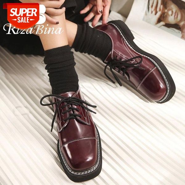 rizabina women real leather flats square toe cross strap shoes solid color classic school style ladies footwear size 34-40 #po4w
rizabina women real leather flats square toe cross strap shoes solid color classic school style ladies footwear size 34-40 #po4w