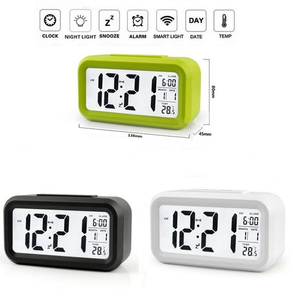 smart sensor night light digital alarm clock with temperature thermometer calendar wake up snooze silent led clock desk bedside table clock
smart sensor night light digital alarm clock with temperature thermometer calendar wake up snooze silent led clock desk bedside table clock