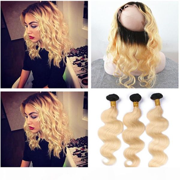 blonde ombre 360 band lace frontal with 3bundles body wave 1b 613 ombre brazilian virgin human hair weaves with 360 full lace closure, Black;brown
blonde ombre 360 band lace frontal with 3bundles body wave 1b 613 ombre brazilian virgin human hair weaves with 360 full lace closure, Black;brown