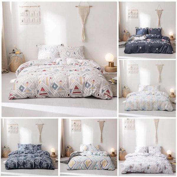 bedding sets geometric duvet cover set soft microfiber floral bed with pillowcase king size linen bedclothes
bedding sets geometric duvet cover set soft microfiber floral bed with pillowcase king size linen bedclothes