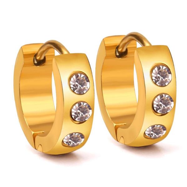 hoop & huggie luxukisskids stainless steel earrings fashion jewelry 4*9mm earings for women with crystal aros aretes accesorios mujer, Golden;silver
hoop & huggie luxukisskids stainless steel earrings fashion jewelry 4*9mm earings for women with crystal aros aretes accesorios mujer, Golden;silver