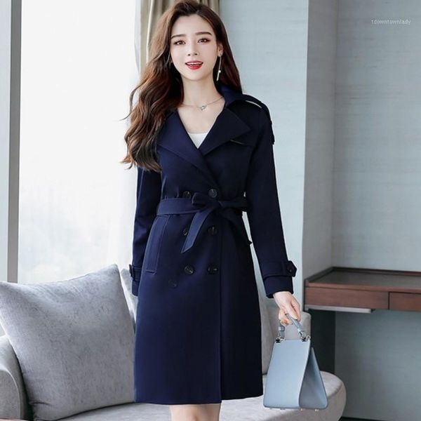 women's trench coats british style outerwear female 2021 fashion double breasted long windbreaker elegant slim fit womens coat -4xl1, Tan;black
women's trench coats british style outerwear female 2021 fashion double breasted long windbreaker elegant slim fit womens coat -4xl1, Tan;black