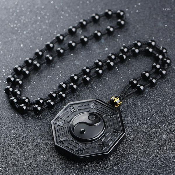 gifts yin and yang adjustable chain jewelry necklace chinese bagua taiji fabala gossip pendant natural obsidian1, Silver
gifts yin and yang adjustable chain jewelry necklace chinese bagua taiji fabala gossip pendant natural obsidian1, Silver