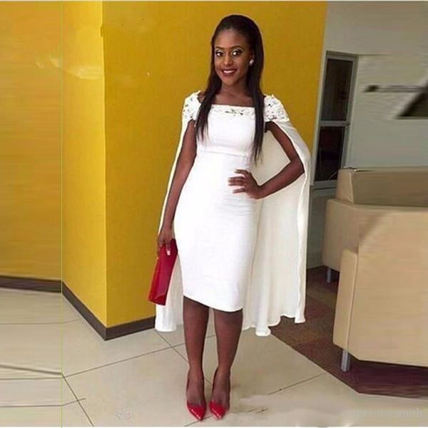 african girls night party dress with wraps knee length short cocktail dresses with appliques white prom abiti da cerimonia, Black
african girls night party dress with wraps knee length short cocktail dresses with appliques white prom abiti da cerimonia, Black