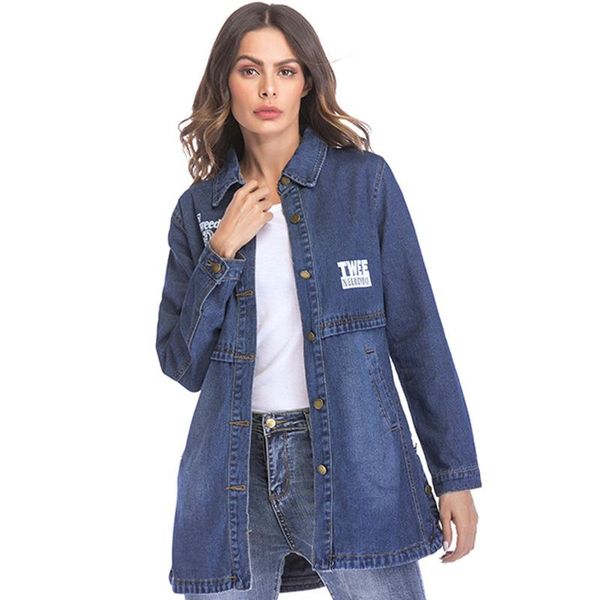 women broken hole denim jacket new letter printing medium and long denim jacket long sleeve broken hole plus size, Black;brown
women broken hole denim jacket new letter printing medium and long denim jacket long sleeve broken hole plus size, Black;brown