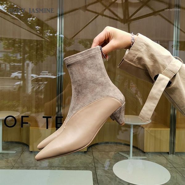 boots holy jasmine genuine leather women autumn and winter real flock low ankle zip spike heels high (5cm-8cm)1, Black
boots holy jasmine genuine leather women autumn and winter real flock low ankle zip spike heels high (5cm-8cm)1, Black