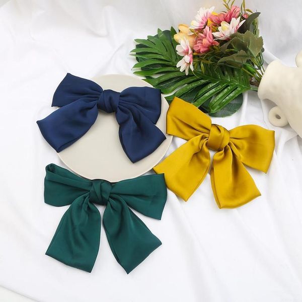 1pc college style satin knotted hair bows hair clip bowknot hairpin handmade hair styling headwear hairgrips barrette qylgmu, Black;brown
1pc college style satin knotted hair bows hair clip bowknot hairpin handmade hair styling headwear hairgrips barrette qylgmu, Black;brown