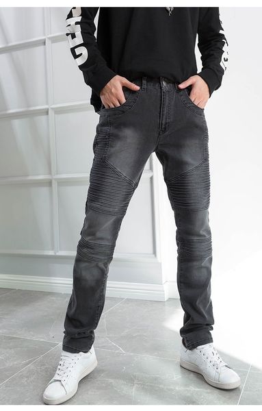 snow gray hip hop jeans men's slim little feet korean version looks thin autumn versatile trend wear resistant spirit boy, Blue
snow gray hip hop jeans men's slim little feet korean version looks thin autumn versatile trend wear resistant spirit boy, Blue
