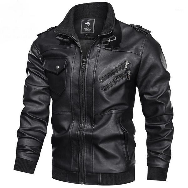 men's pu jacket motorcycle leather windproof leather jacket1, Black
men's pu jacket motorcycle leather windproof leather jacket1, Black