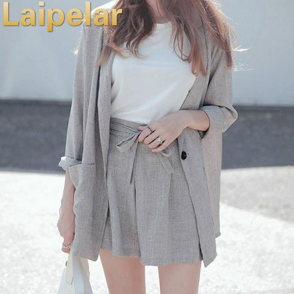 women's tracksuits cotton linen summer suit female 2 pieces set tracksuit for women loose blazer & bow elastic waist short pant suits h, Gray
women's tracksuits cotton linen summer suit female 2 pieces set tracksuit for women loose blazer & bow elastic waist short pant suits h, Gray