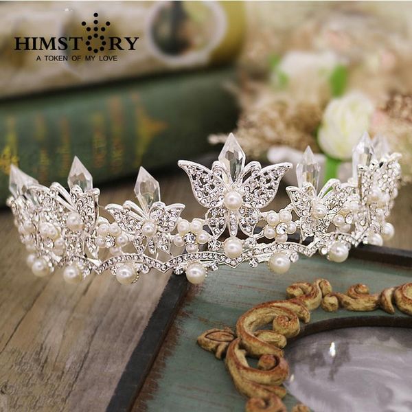 ecancance pearl white butterfly crystal crystal fair crown wedding свадебные украшения для волос tiara quinceanara аксессуар, Golden;silver
ecancance pearl white butterfly crystal crystal fair crown wedding свадебные украшения для волос tiara quinceanara аксессуар, Golden;silver